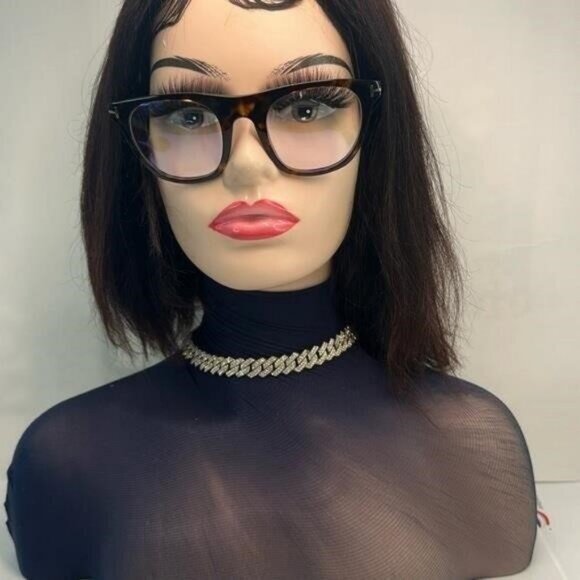 New Authentic Tom Ford FT5895-B 052 Dark Havana square Sunglasses - Picture 10 of 12